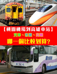 交通攻略篇 從台北桃園機場到高雄火車站 搭火車 客運 還是高鐵呢 選哪一個方式比較方便 划算呢 必玩台灣10000個景點